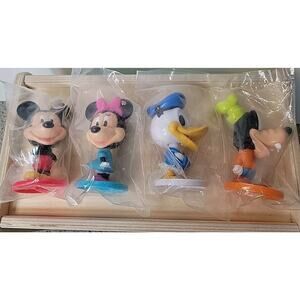 Disney Bobble Heads Kellogg's Mickey Minnie Donald Goofy Vintage New In Package